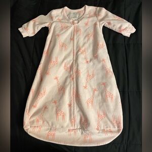 Giraffe Light Pink Sleep Sack